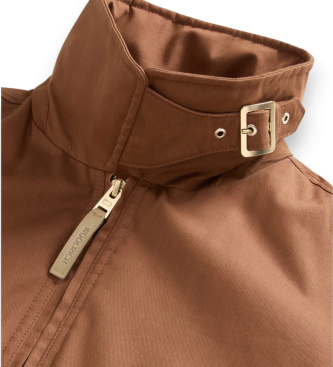 Woolrich Bomber Faux Fur marrón