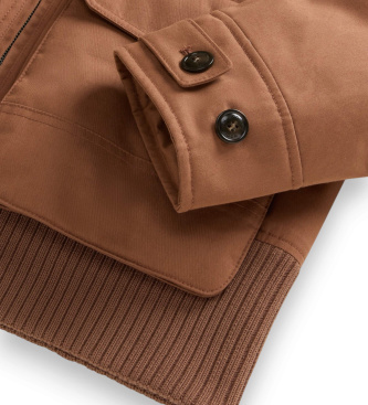 Woolrich Bomber Faux Fur marrón