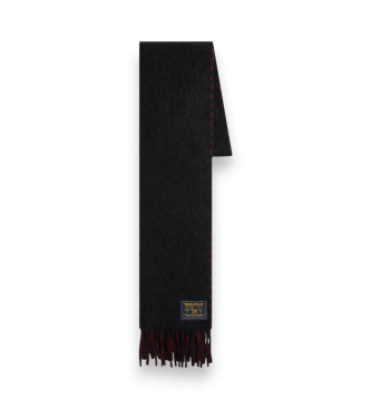 Woolrich Bufanda de cuadros Check negra, roja