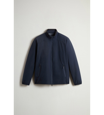 Woolrich Sailing quilted navy bomber jacket