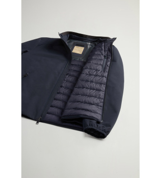 Woolrich Sailing quilted navy bomber jacket