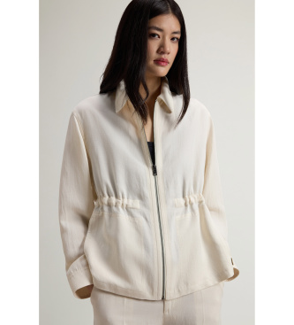 Woolrich Linen blend beige shirt jacket