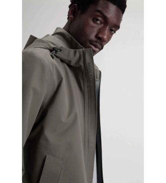 Woolrich Giacca Pacific in tessuto grigio a due strati