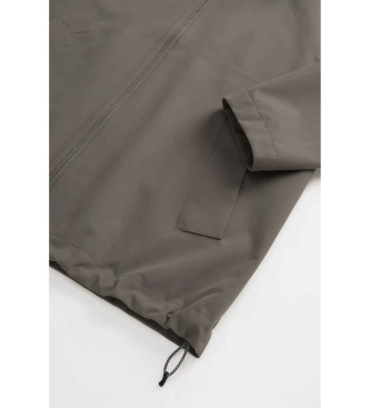 Woolrich Giacca Pacific in tessuto grigio a due strati