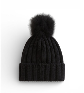 Woolrich Gorro con pomp�n desmontable negro