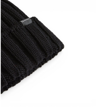Woolrich Gorro con pomp�n desmontable negro