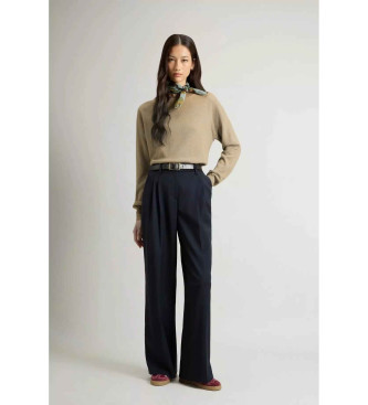 Woolrich Round neck jumper in beige blend