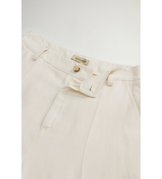 Woolrich Beige linen blend trousers
