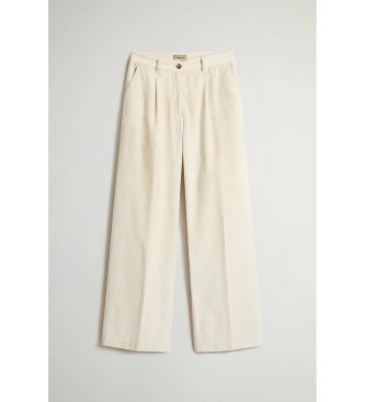 Woolrich Calas de bombazina com perna larga bege