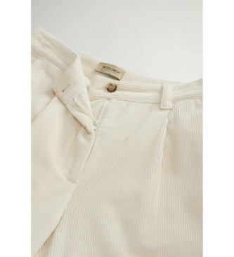 Woolrich Calas de bombazina com perna larga bege