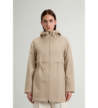 Woolrich 3 in 1 parka in beige Light Stretch fabric