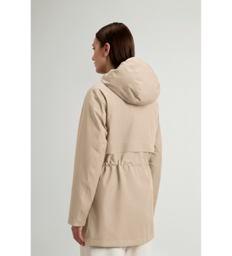 Woolrich 3 in 1 parka in beige Light Stretch fabric