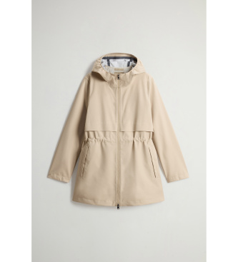 Woolrich 3 in 1 parka in beige Light Stretch fabric
