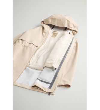 Woolrich 3 in 1 parka in beige Light Stretch fabric