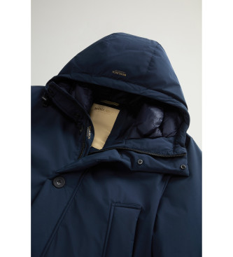 Woolrich Parka Arctic Cloud com capuz azul-marinho