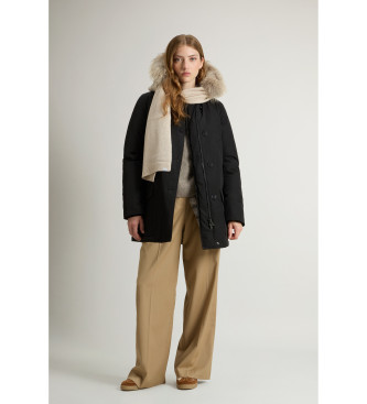 Woolrich Parka artico in tessuto Ramar nero