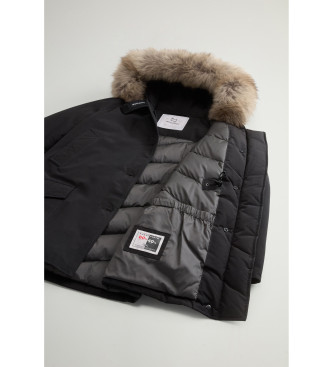 Woolrich Parka artico in tessuto Ramar nero