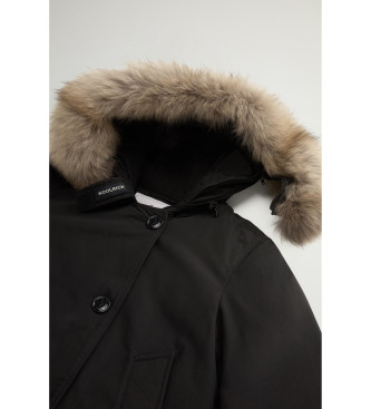 Woolrich Parka artico in tessuto Ramar nero