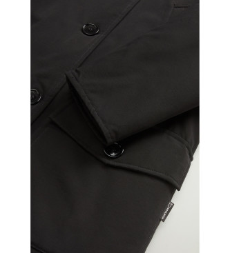 Woolrich Parka artico in tessuto Ramar nero