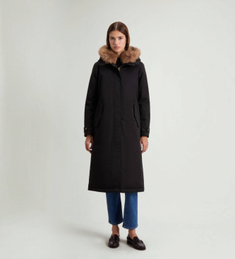 Woolrich Parka Faux Fur negro