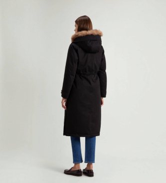Woolrich Parka Faux Fur negro