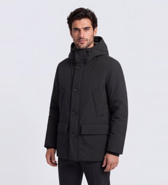 Woolrich Czarna parka Cloud Arctic