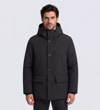 Woolrich Czarna parka Cloud Arctic
