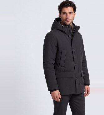 Woolrich Czarna parka Cloud Arctic