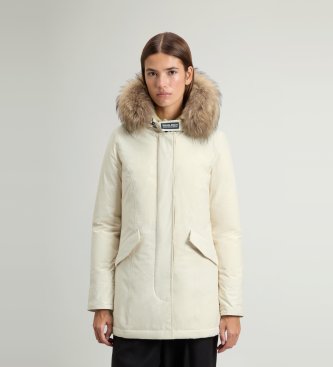 Woolrich Parka Luxury Ártico Guaxinim bege
