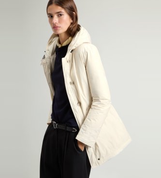 Woolrich Parka Luxury Ártico Guaxinim bege