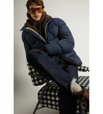 Woolrich Cloud microfleece jacket in navy microfleece