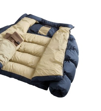 Woolrich Casaco de microfibra Cloud em microfibra azul-marinho