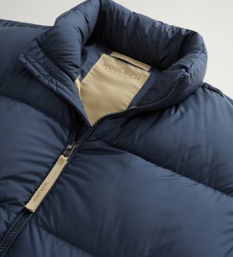 Woolrich Casaco de microfibra Cloud em microfibra azul-marinho
