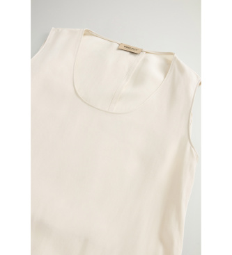 Woolrich Linen blend dress with beige belt