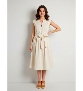 Woolrich Vestido de popelina branco