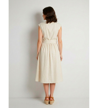 Woolrich Vestido de popelina branco