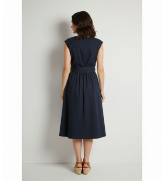 Woolrich Popeline Kleid navy