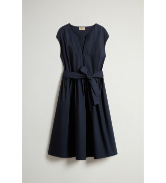 Woolrich Popeline Kleid navy