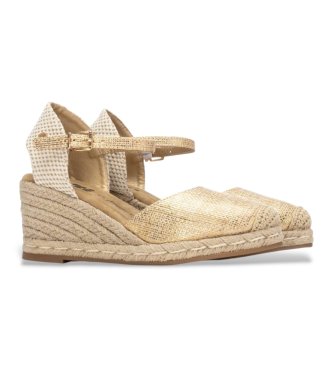 Xti Espadryle 145337 złote