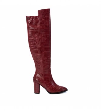 Xti Boots 044642 burgundy -Heel height: 8 cm