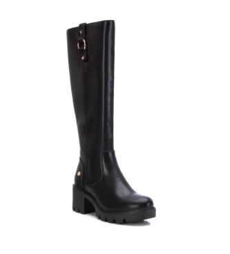 Xti Bottes 141542 noires - Hauteur du talon 6cm