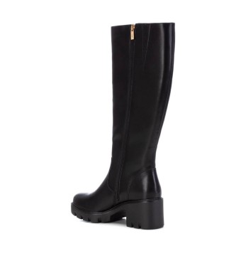 Xti Bottes 141542 noires - Hauteur du talon 6cm