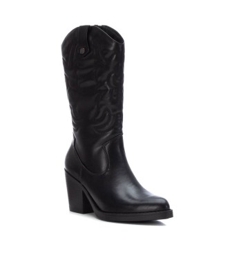 Xti Stiefel 141995 schwarz -Hhe Absatz 8cm