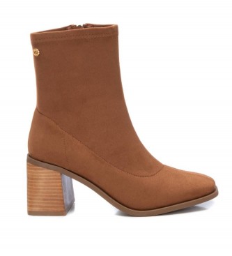 Xti Ankle boots 141828 camel -heel height: 7cm