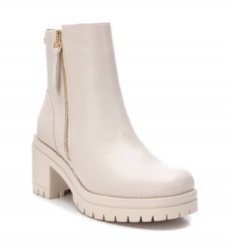 Xti Ankle boots 141538 beige -heel height: 7cm