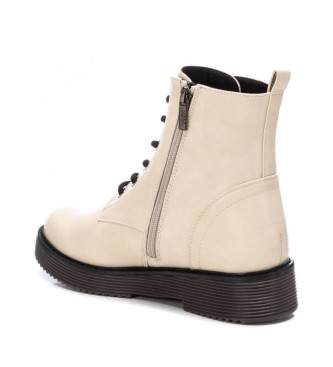 Xti Ankle boots 130119 beige -heel height: 4cm
