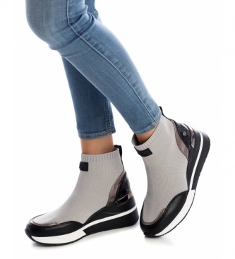 Xti Wedge sneakers 043271 grey - Height 6cm wedge 
