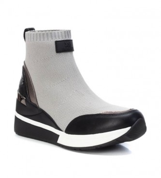 Xti Wedge sneakers 043271 grey - Height 6cm wedge 