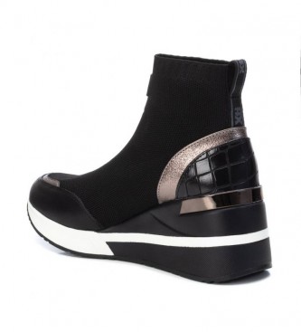 Xti Wedge sneakers 043271 black - Height 6cm wedge 