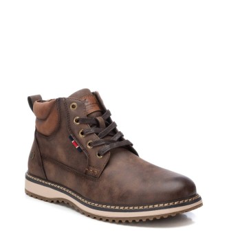 Xti Xti Botas de tornozelo para homem 143216 castanho